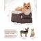 Show in main carousel: Petsfit Center Small Dog Console Car Seat with Safe Protection Hooks, Upgraded Safety Tethers, & Washable Cushion, Medium, Brown slide 4 of 8