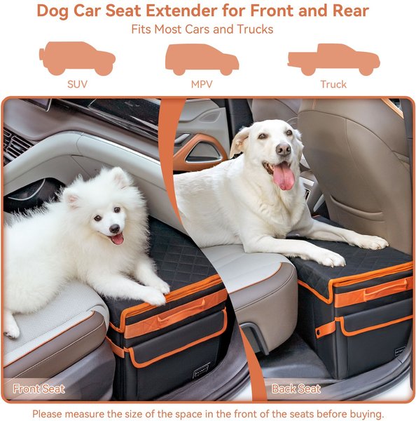 Petsfit Dog Back Seat Extender, Black, Standard