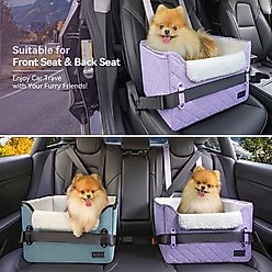 Petsfit Dog Car Booster Seat, Lavender Purple slide 2 of 9