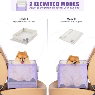 Show full view: Petsfit Dog Car Booster Seat, Lavender Purple slide 5 of 10