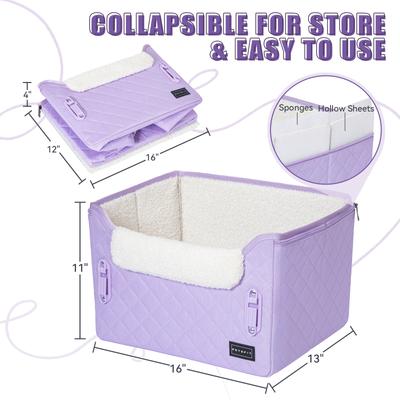 Show full view: Petsfit Dog Car Booster Seat, Lavender Purple slide 4 of 10