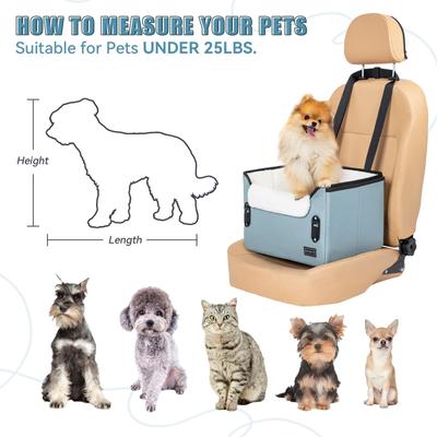 Show full view: Petsfit Dog Car Booster Seat, Mint Green slide 6 of 10