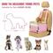 Show in main carousel: Petsfit Dog Car Booster Seat with Clip-On Leash & Adjustable Straps, Medium, Pink slide 7 of 10