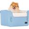 Show in main carousel: Petsfit Dog Car Booster Seat with Clip-On Leash & Fleece Liner, Blue, Medium slide 9 of 9