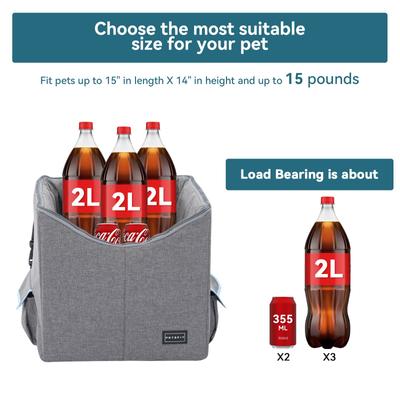 Show full view: Petsfit Dog Car Booster Seat with Safety Belt, Washable Double-Sided Cushion & Storage Pocket, Gray, Small slide 10 of 11