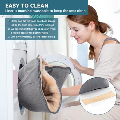 Show full view: Petsfit Dog Car Booster Seat with Safety Belt, Washable Double-Sided Cushion & Storage Pocket, Gray, Small slide 7 of 11