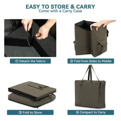 Show full view: Petsfit Dog & Cat Car Booster Seat with Pockets, Dark Gray, Small slide 4 of 9