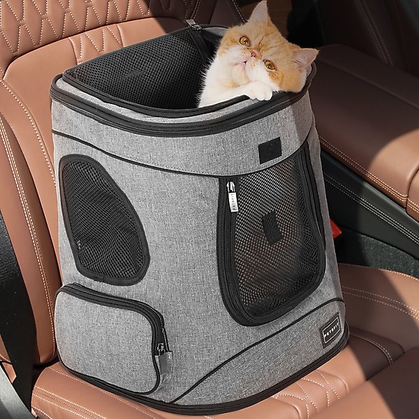 Show full view: Petsfit Easy-Fit Airline Approved Backpack Dog & Cat Carrier, 13.5 x 12.5 x 17.5-in, Gray slide 8 of 10