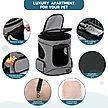 Show in main carousel: Petsfit Easy-Fit Airline Approved Backpack Dog & Cat Carrier, 13.5 x 12.5 x 17.5-in, Gray slide 3 of 10