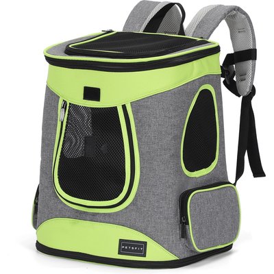 Petsfit Petsfit Easy-Fit Airline Approved Backpack Dog & Cat Carrier, 13.5 x 12.5 x 17.5-in, Green