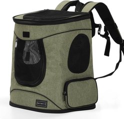 Petsfit Easy-Fit Airline Approved Backpack Dog & Cat Carrier, 13.5 x 12.5 x 17.5-in, Light Green