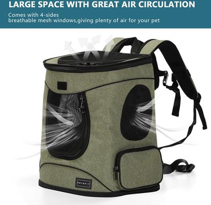 Show full view: Petsfit Easy-Fit Airline Approved Backpack Dog & Cat Carrier, 13.5 x 12.5 x 17.5-in, Light Green slide 7 of 11