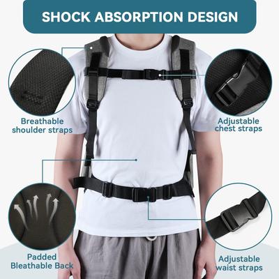 Show full view: Petsfit Easy-Fit Airline Approved Backpack Dog & Cat Carrier, 13.5 x 12.5 x 17.5-in, Light Green slide 6 of 11