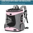 Show in main carousel: Petsfit Easy-Fit Airline Approved Backpack Dog & Cat Carrier, 13.5 x 12.5 x 17.5-in, Pink slide 6 of 9