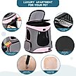 Show in main carousel: Petsfit Easy-Fit Airline Approved Backpack Dog & Cat Carrier, 13.5 x 12.5 x 17.5-in, Pink slide 5 of 9