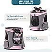 Show in main carousel: Petsfit Easy-Fit Airline Approved Backpack Dog & Cat Carrier, 13.5 x 12.5 x 17.5-in, Pink slide 3 of 9