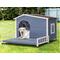 Show in main carousel: Petsfit Elevated Floor Wooden Outdoor Dog House, Blue, Large: 45-in slide 7 of 7