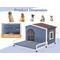Show in main carousel: Petsfit Elevated Floor Wooden Outdoor Dog House, Blue, Large: 45-in slide 2 of 7