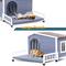 Show in main carousel: Petsfit Elevated Floor Wooden Outdoor Dog House, Blue, Medium: 40-in slide 5 of 9
