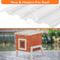 Show in main carousel: Petsfit Expanded Feeding Station Wooden Outdoor Cat House, Orange slide 4 of 9