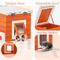 Show in main carousel: Petsfit Expanded Feeding Station Wooden Outdoor Cat House, Orange slide 3 of 9