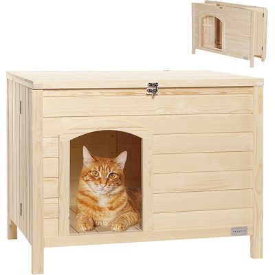 Petsfit Petsfit Folding Cat Litter Box Enclosure, Burlywood, Small