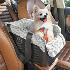 Petsfit Luxury Center Console Small Dog Car Booster Seat Carrier, Black