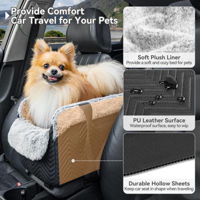 Show full view: Petsfit Luxury Center Console Small Dog Car Booster Seat Carrier, Black slide 7 of 11