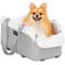 Show in main carousel: Petsfit Luxury Center Console Small Dog Car Booster Seat Carrier, Grey slide 9 of 11