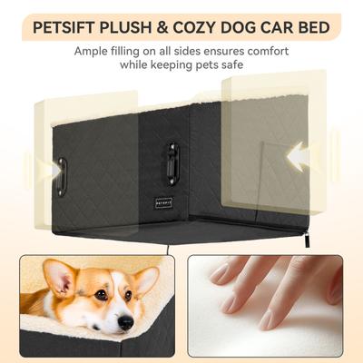 Show full view: Petsfit Medium Dog Car Booster Seat, Black slide 7 of 12