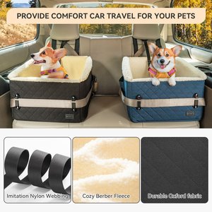 Petsfit Medium Dog Car Booster Seat, Black