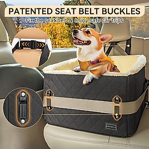 Petsfit Medium Dog Car Booster Seat, Black