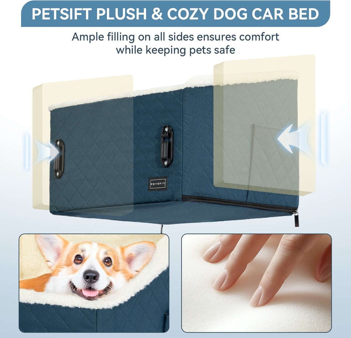 Petsfit Dog Car Seat For Medium Dogs Or 2 Small Armenia - View #10