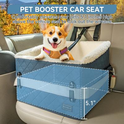 Show full view: Petsfit Medium Dog Car Booster Seat, Blue slide 4 of 11