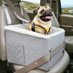Petsfit Medium Dog Car Booster Seat, Grey