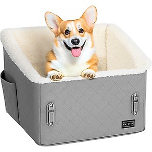Petsfit Medium Dog Car Booster Seat, Grey