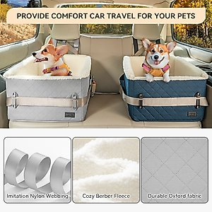 Petsfit Medium Dog Car Booster Seat, Grey