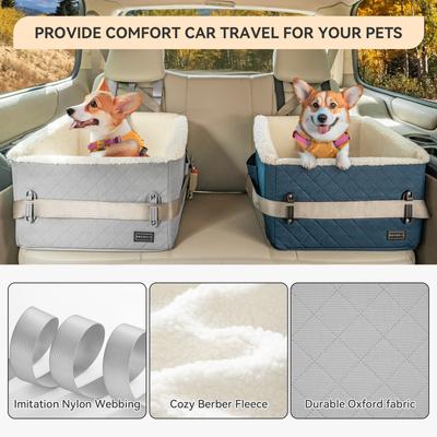Show full view: Petsfit Medium Dog Car Booster Seat, Grey slide 7 of 11