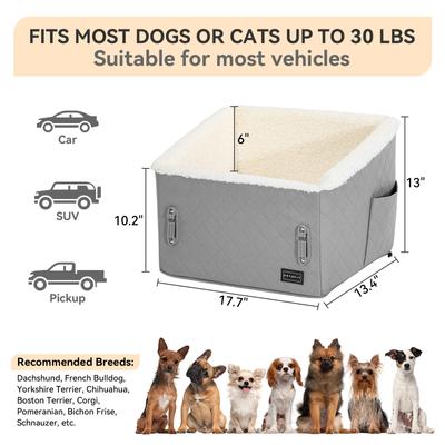 Show full view: Petsfit Medium Dog Car Booster Seat, Grey slide 2 of 11