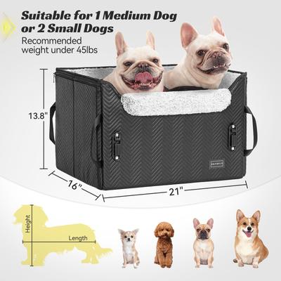 Show full view: Petsfit Medium Dog Car Booster Seat, Medium+, Black slide 6 of 11