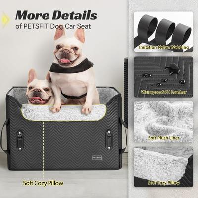 Show full view: Petsfit Medium Dog Car Booster Seat, Medium+, Black slide 7 of 11