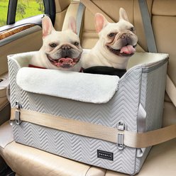 Petsfit Medium Dog Car Booster Seat, Medium+, Gray
