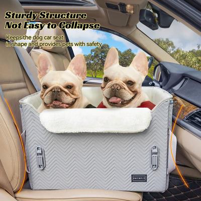Show full view: Petsfit Medium Dog Car Booster Seat, Medium+, Gray slide 7 of 10