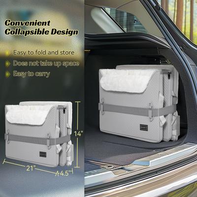 Show full view: Petsfit Medium Dog Car Booster Seat, Medium+, Gray slide 8 of 10