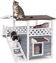 Petsfit Outdoor Cat House, Gray