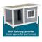 Show in main carousel: Petsfit Porch & Window Wooden Outdoor Dog House, Light Gray, Small: 33.6-in slide 4 of 9