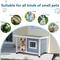 Show in main carousel: Petsfit Porch & Window Wooden Outdoor Dog House, Light Gray, Small: 33.6-in slide 7 of 9