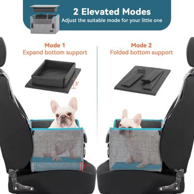 Show full view: Petsfit Portable Small Dog Car Booster Seat, Gray, Medium slide 7 of 10