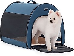 Petsfit Portable Soft-Sided Dog & Cat Crate, Blue, 19 inch