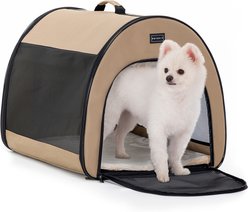 Petsfit Portable Soft-Sided Dog & Cat Crate, Khaki, 19 inch